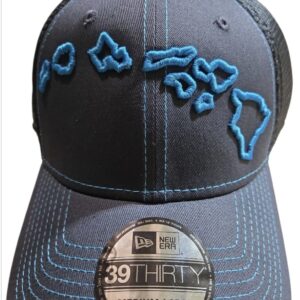 3D Hawaiian Islands on New Era Fitted Contrast Stitch Cap