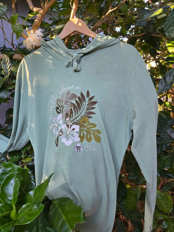 Hawaii hibiscus embroidered Hoodie