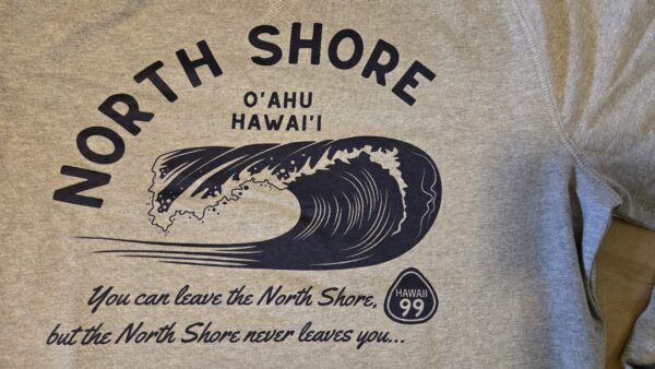 Crew Hoodie - "Never Leaves" North Shore Wave - Image 2